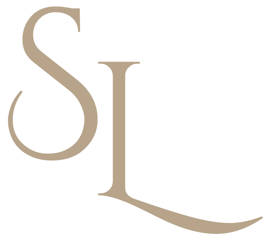 The image displays a logo with the initials SL in a serif font, followed by a stylized letter L that is intertwined with the rest of the text.
